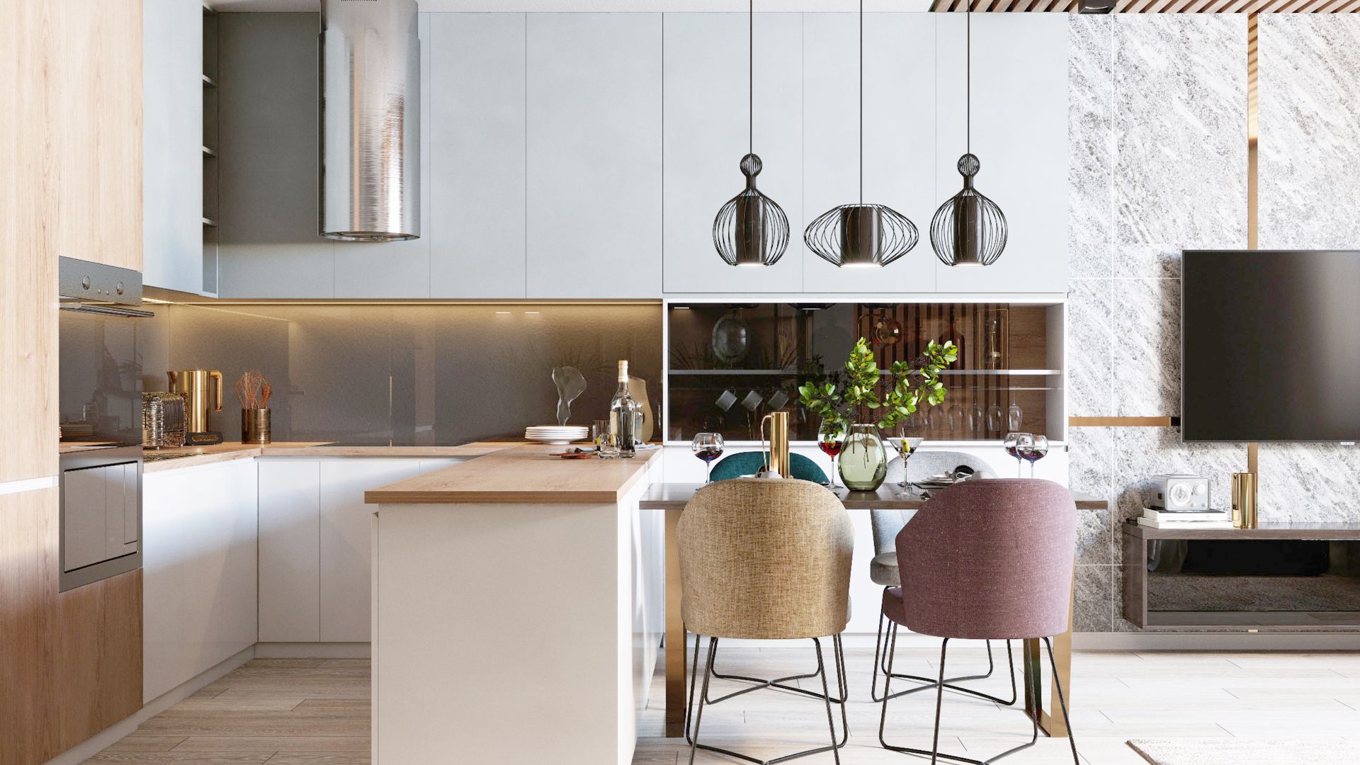 Modern White Kitchen